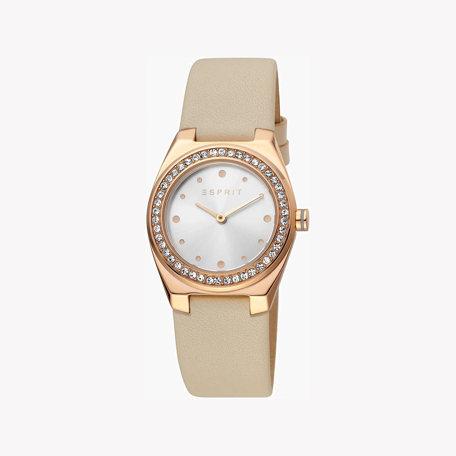 Esprit Women's Sand Leather Watch, Silver Dial | Es1l172m0025 by i-watch