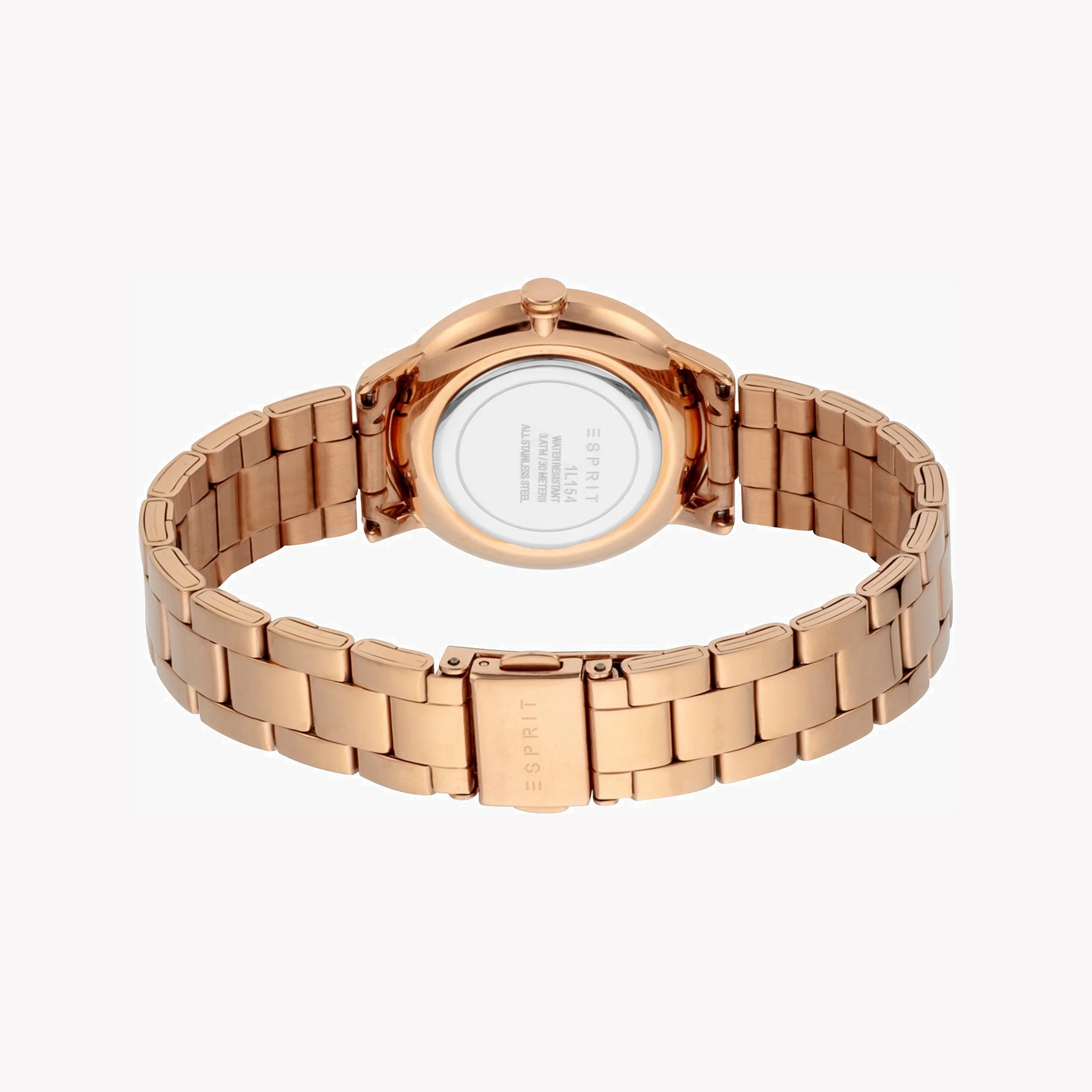 ESPRIT Women's Watch with Rose Gold Stainless Steel Case and Rose Gold Stainless Steel Band