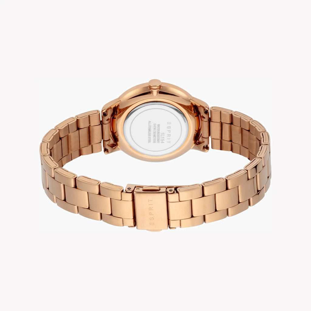 ESPRIT Women's Watch with Rose Gold Stainless Steel Case and Rose Gold Stainless Steel Band-i-Watch-3