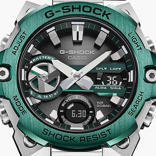 G-SHOCK GST-B400CD-1A3DR – ELEGANT ROBUST HERRENUHR MIT EDELSTAHL & DIGITALEM ZIFFERBLATT