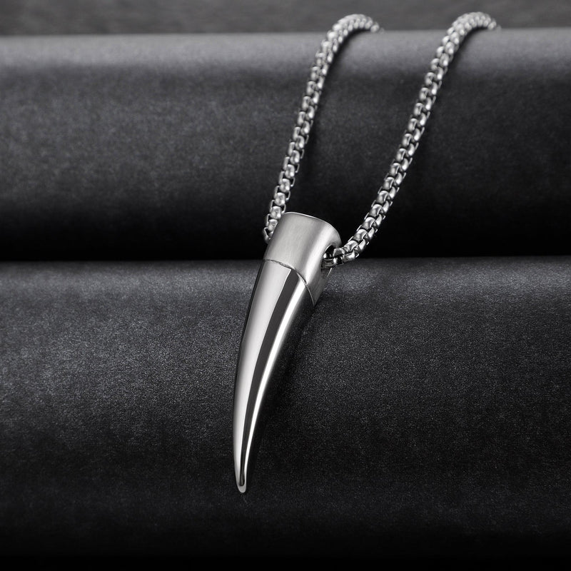 Zink Men's Stainless Steel Necklace - Silver | Zjpd024-S by i-watch