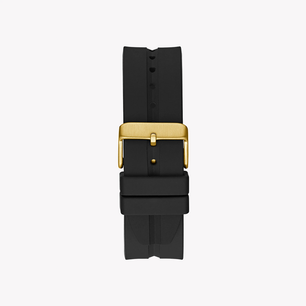 Guess Men's Gold Stainless Steel, Black Silicone | Gw0637g2 by i-watch