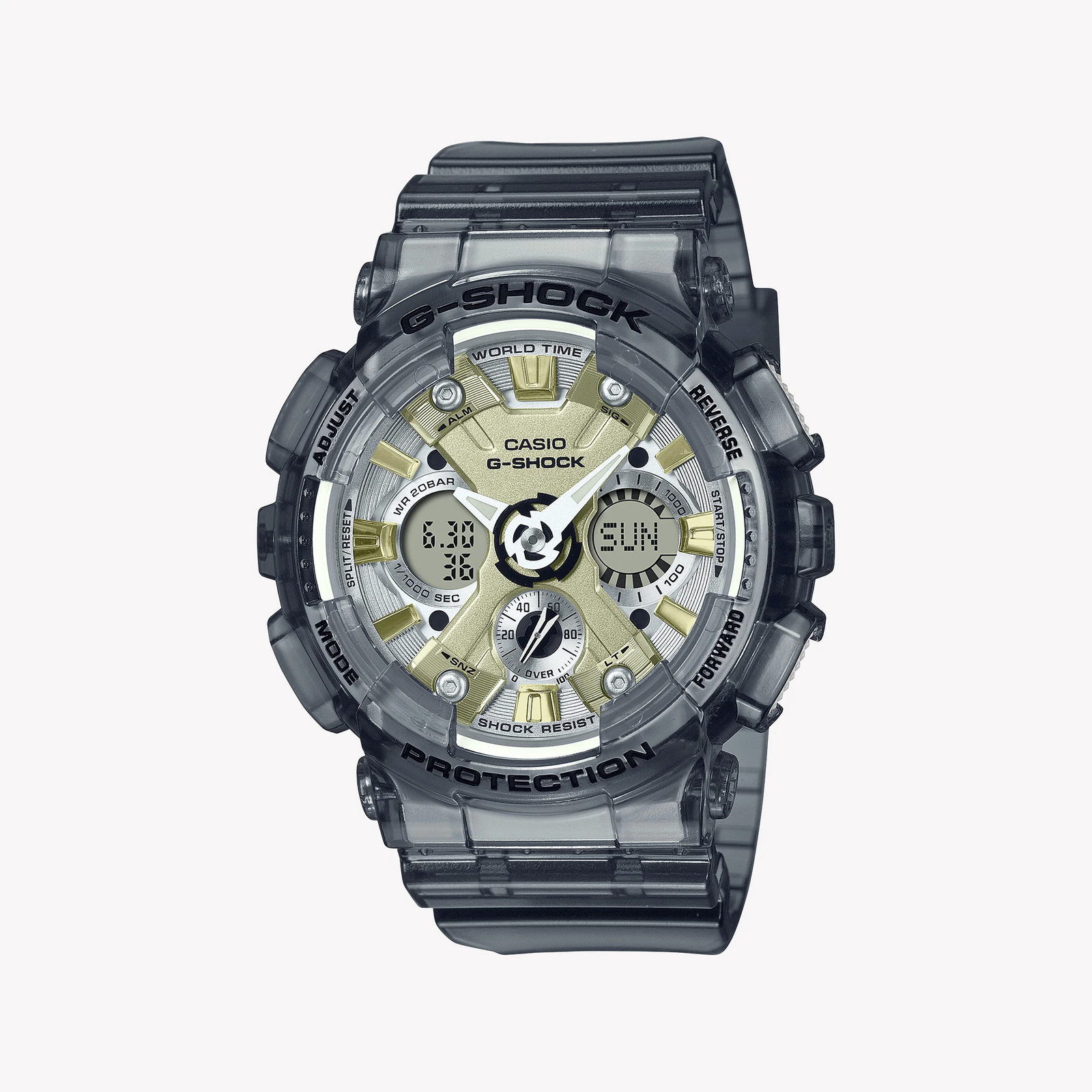 G-Shock Men's Gray Resin Watch, Sporty Design | Gma-S120gs-8adr by i-watch