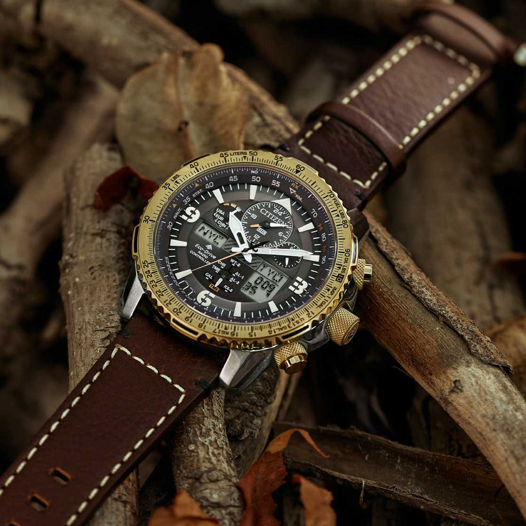 CITIZEN JY8084-17H DYNAMIC VERSATILITY - MEN'S STAINLESS STEEL WATCH WITH CALF LEATHER BAND-i-Watch-6