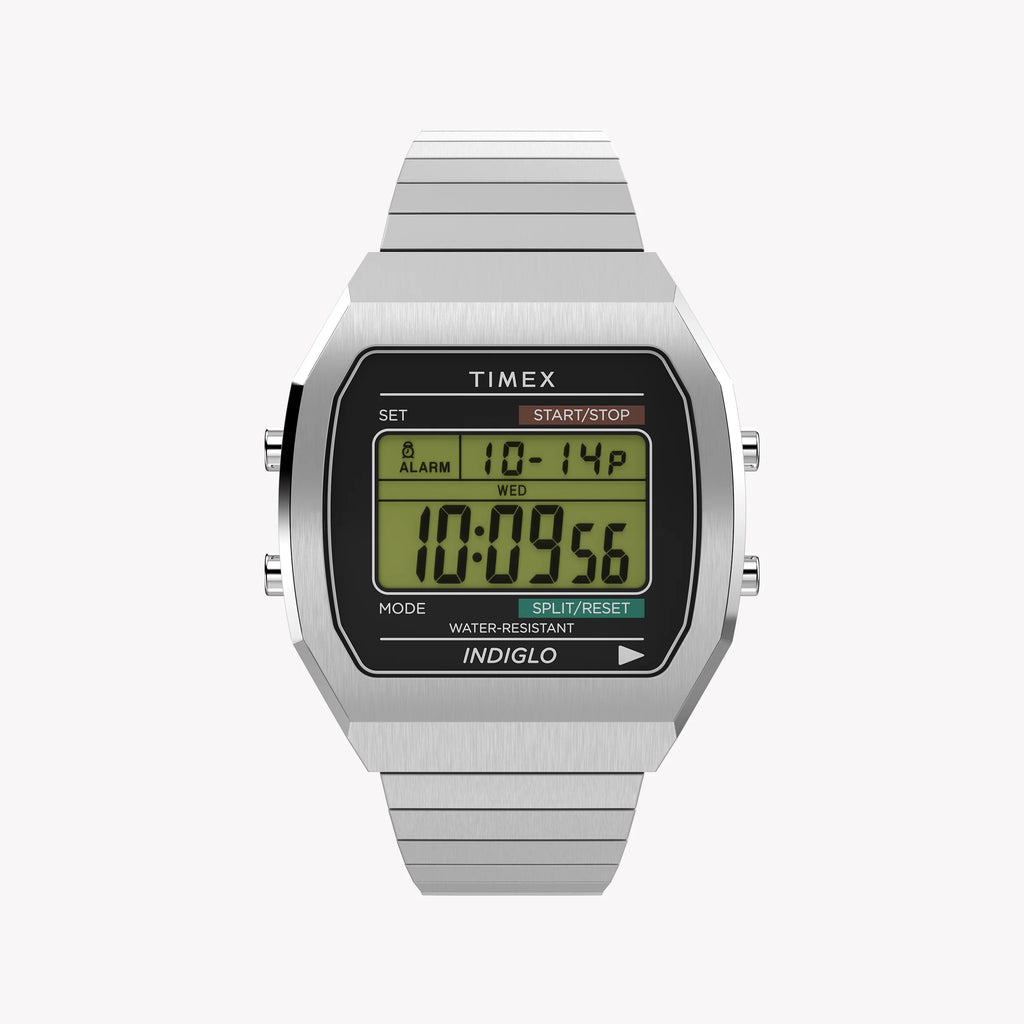 TIMEX TIMEX 80 STEEL PERFECT FIT EXPANSION - MODERN DIGITAL TIMEPIECE FOR EVERYDAY STYLE