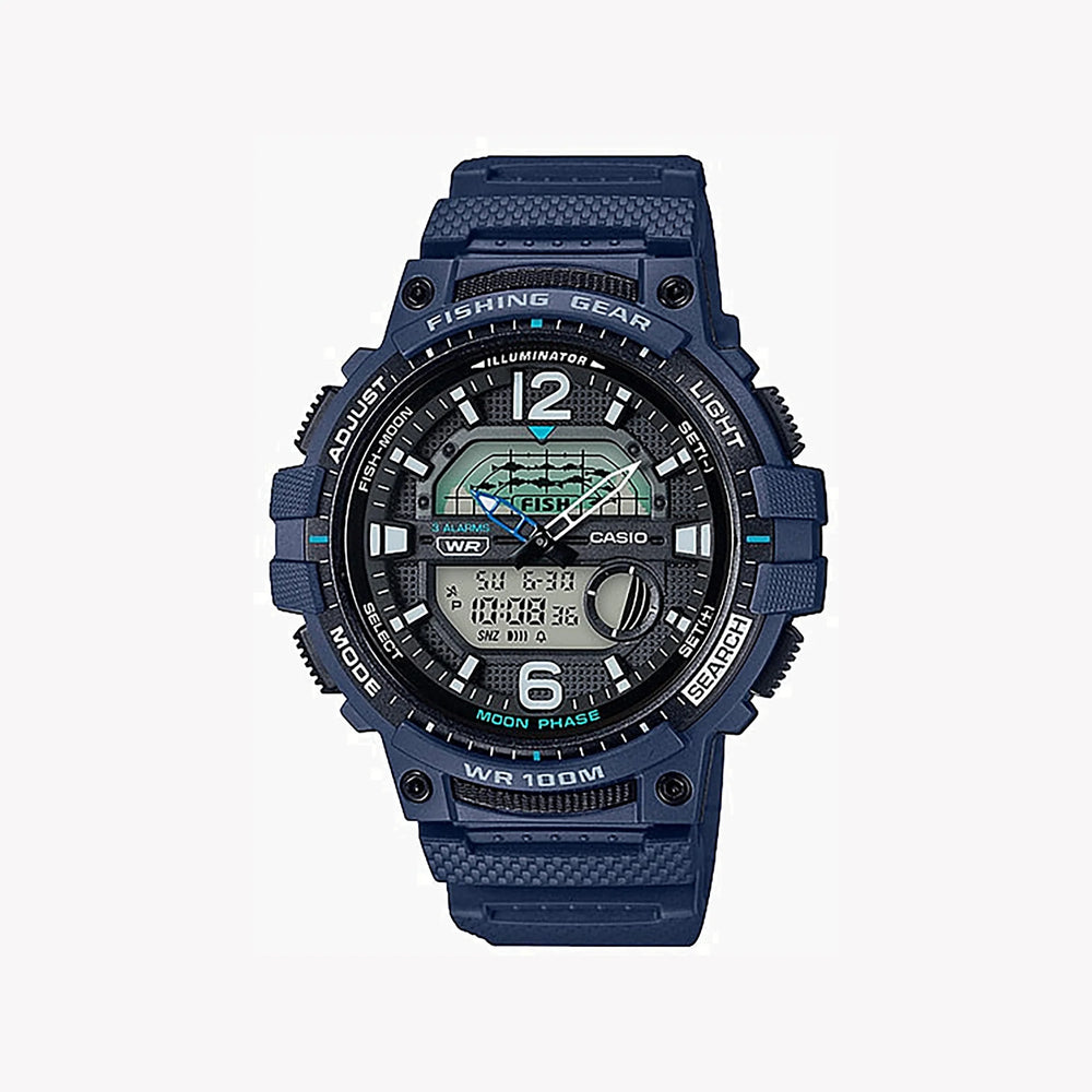 Casio Wsc-1250h-2avdf Sporty Elegance - Men's Adventure-Ready Timepiece With Fishing Functions by i-watch