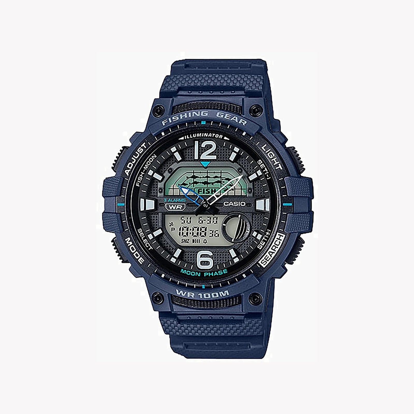 Casio Wsc-1250h-2avdf Sporty Elegance - Men's Adventure-Ready Timepiece With Fishing Functions by i-watch