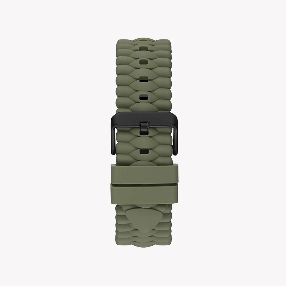 Guess Men's Black Stainless Steel Watch, Silicone Band | Gw0322g2 by i-watch