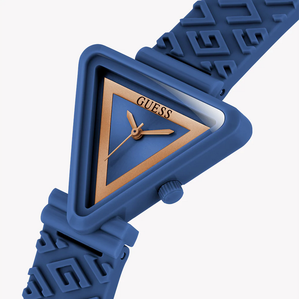Guess Women's Blue Silicon Watch, Blue Dial | Gw0543l7 by i-watch