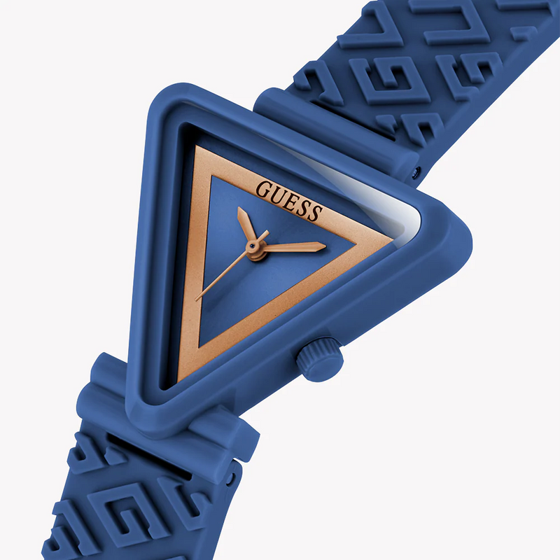 Guess Women's Blue Silicon Watch, Blue Dial | Gw0543l7 by i-watch