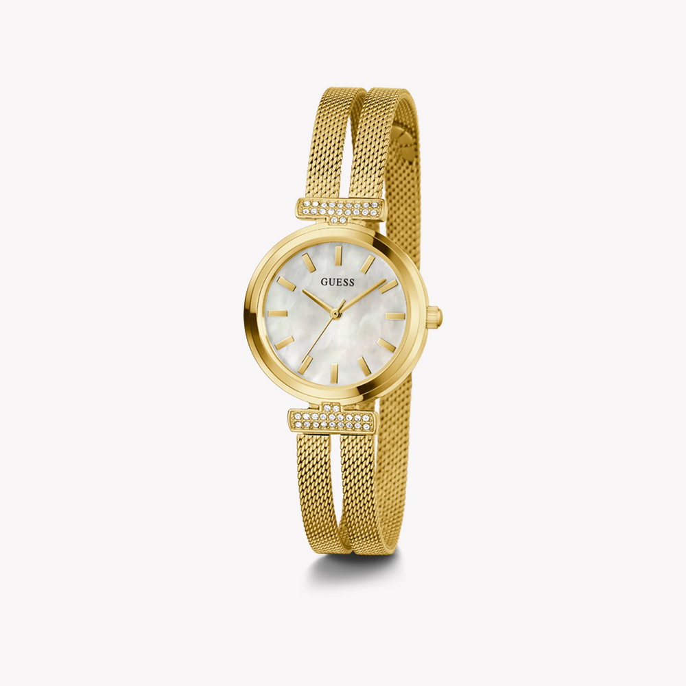 Guess Women's Gold Watch, White Dial | Gw0471l2 by i-watch