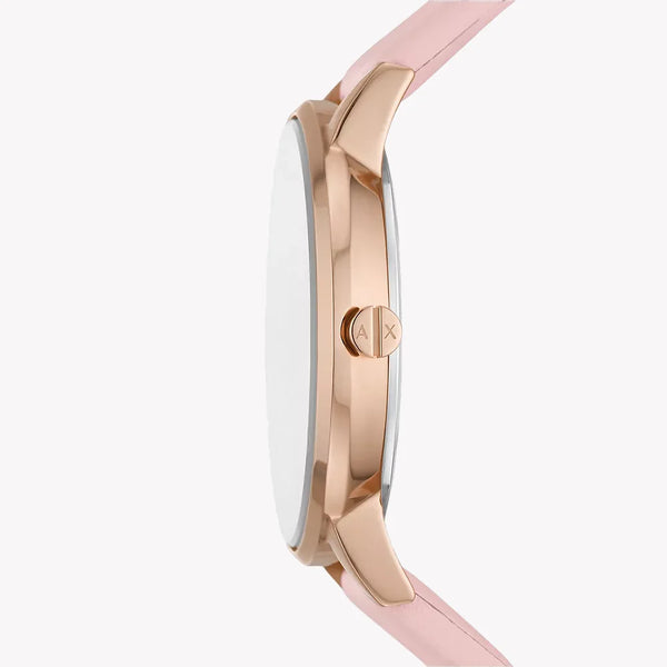 ARMANI EXCHANGE AX7150SET - ROSE GOLD ELEGANCE WOMEN’S WATCH WITH PINK LEATHER BAND & STRIKING DIAL-i-Watch-2