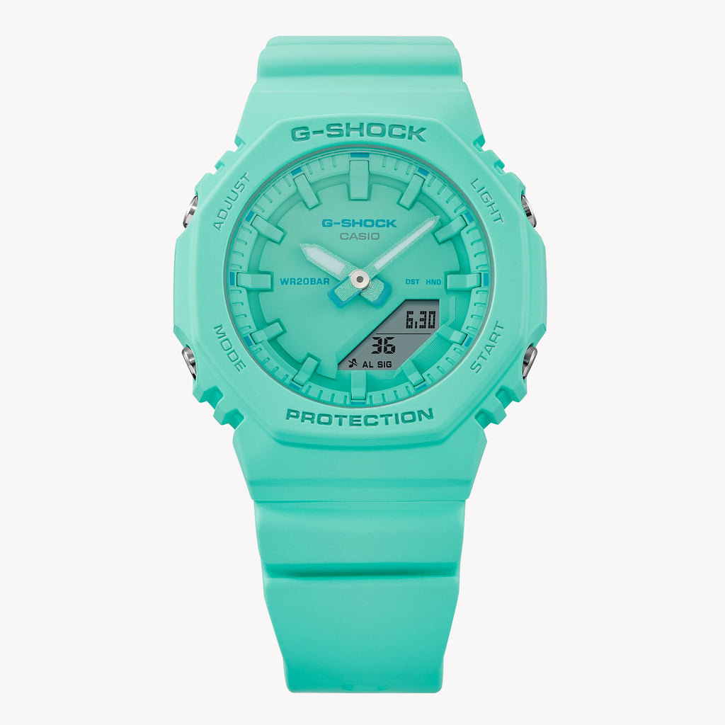 CASIO G-SHOCK GMA-P2100-2ADR - ADVENTUROUS ELEGANCE UNISEX WATCH with vibrant blue resin band and sleek sporty design.-i-Watch-3