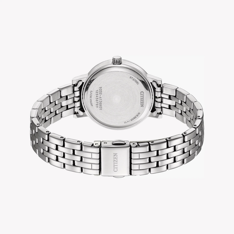 Citizen Women's Silver Stainless Steel Watch, Green Dial | El3100-55x by i-watch