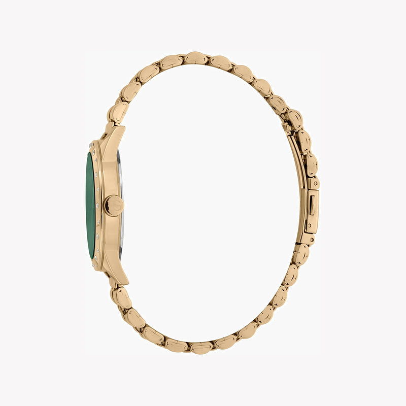 Esprit Women's Gold Stainless Steel Watch, Green Dial | Es1l189m0035 by i-watch