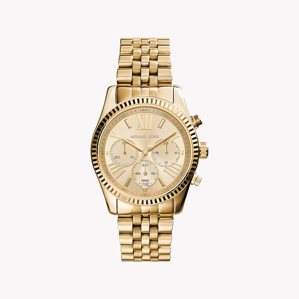 Michael Kors Women's Gold Stainless Steel Watch, Gold Dial | Mk7378 by i-watch