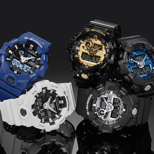 Casio G-Shock Ga-710-1a Bold Adventure - Men's Sporty Resilient Black Watch With Led Light And 200m Water Resistance