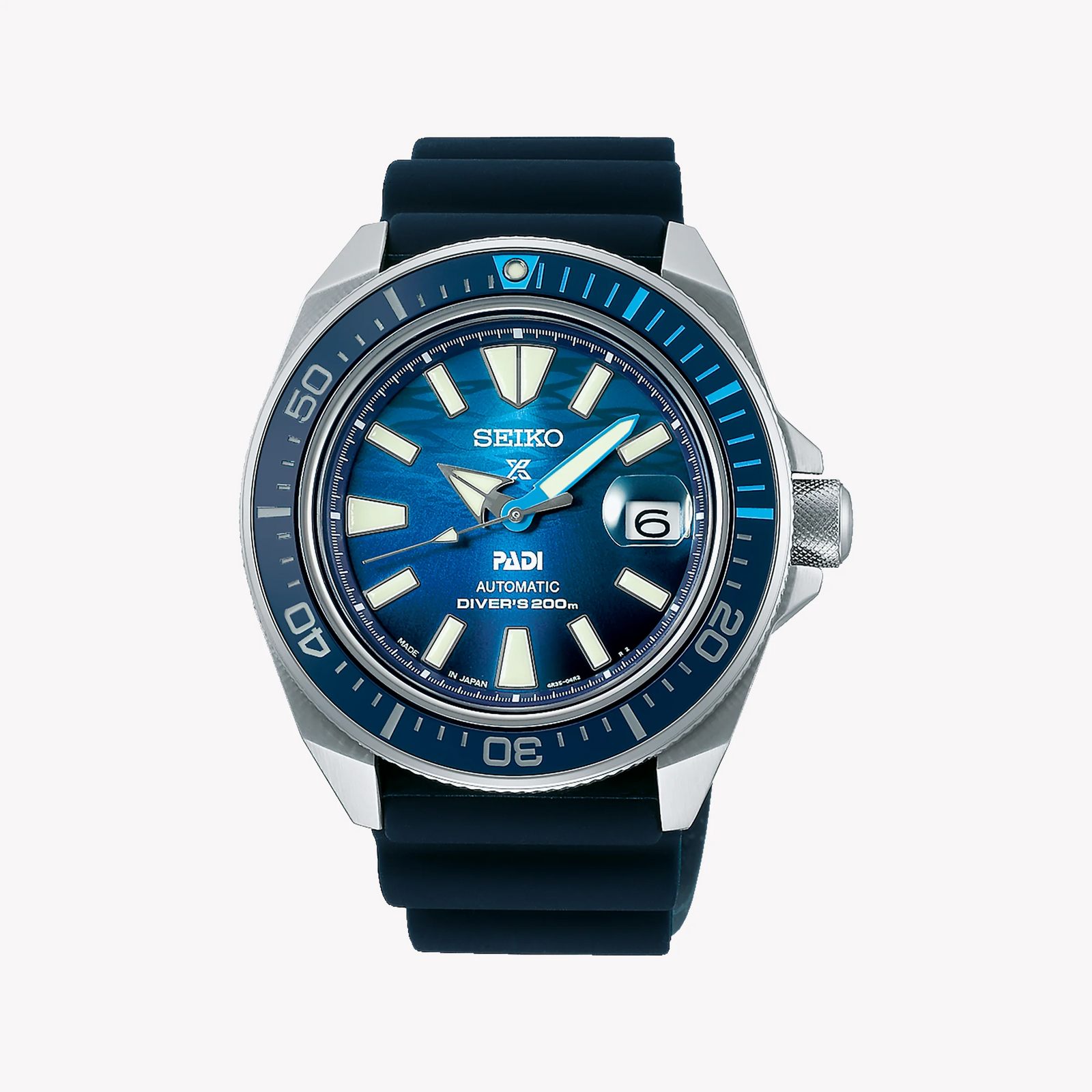 SEIKO SRPJ93K1 Automatic Watch for Men - Blue Silicone Band-i-Watch