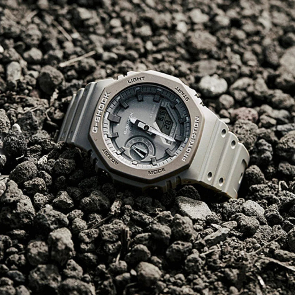 Casio G-Shock Ga-2110et-8adr - Dynamic Gray Oak: Men's Stylish Adventure Watch by i-watch