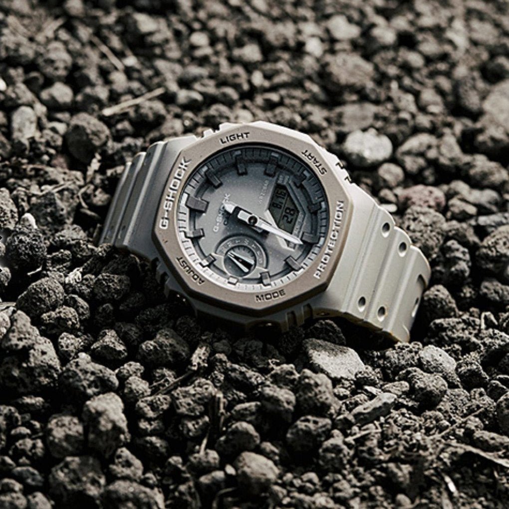 CASIO G-SHOCK GA-2110ET-8ADR - DYNAMIC GRAY OAK: MEN'S STYLISH ADVENTURE WATCH-i-Watch-5