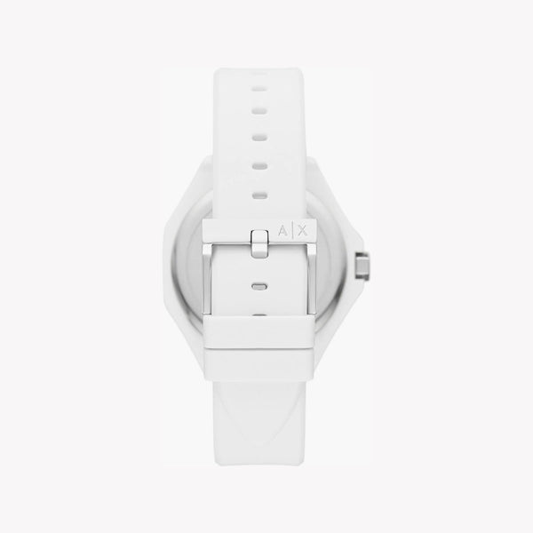 Armani Exchange Unisex White Silicone Watch, Nylon Case | Ax4602 by i-watch