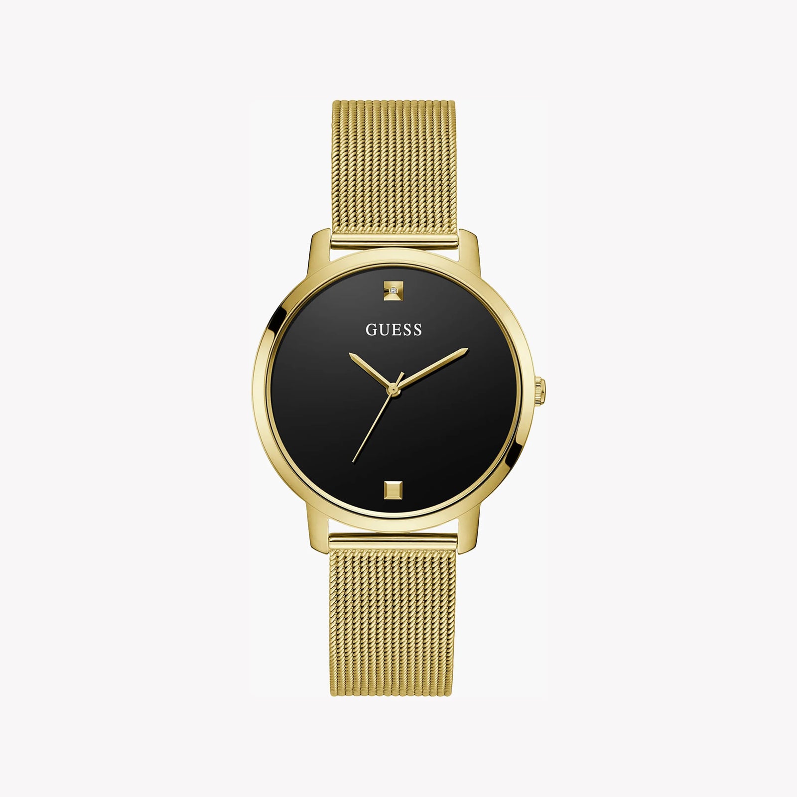 Guess Watches Unisex Gold Stainless Steel, Black Dial | Gw0243l2 by i-watch