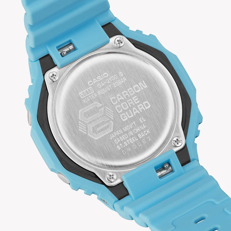 G-Shock Men's Blue Resin Watch, Blue Dial | Ga-2100-2a2dr by i-watch