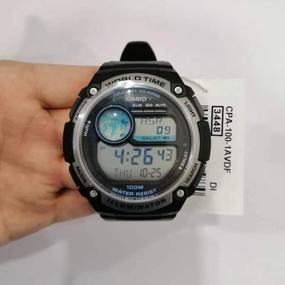 Casio Cpa-100-1avdf Adventurer Sport - Rugged Black Men's Watch With Multifunctional Features by i-watch