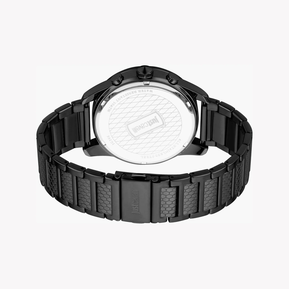 Just Cavalli Men's Black Stainless Steel Watch, Black Dial | Jc1g166m0065 by i-watch