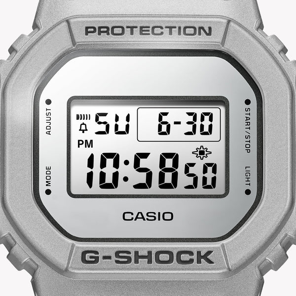 G-Shock Men's Silver Resin Watch, Digital Display | Dw-5600ff-8dr by i-watch