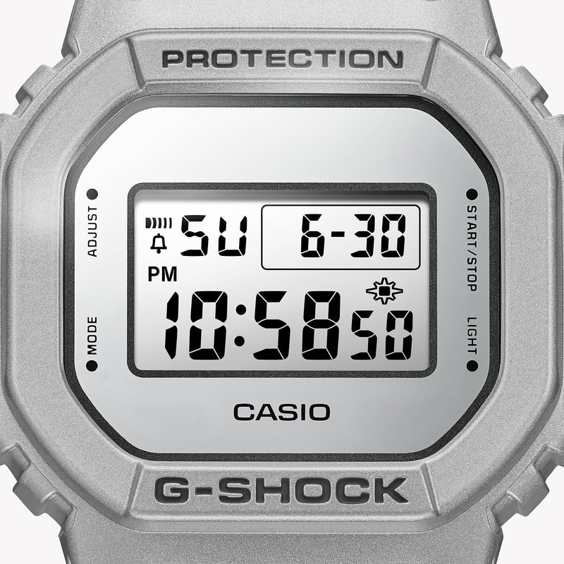 G-Shock Men's Silver Resin Watch, Digital Display | Dw-5600ff-8dr by i-watch