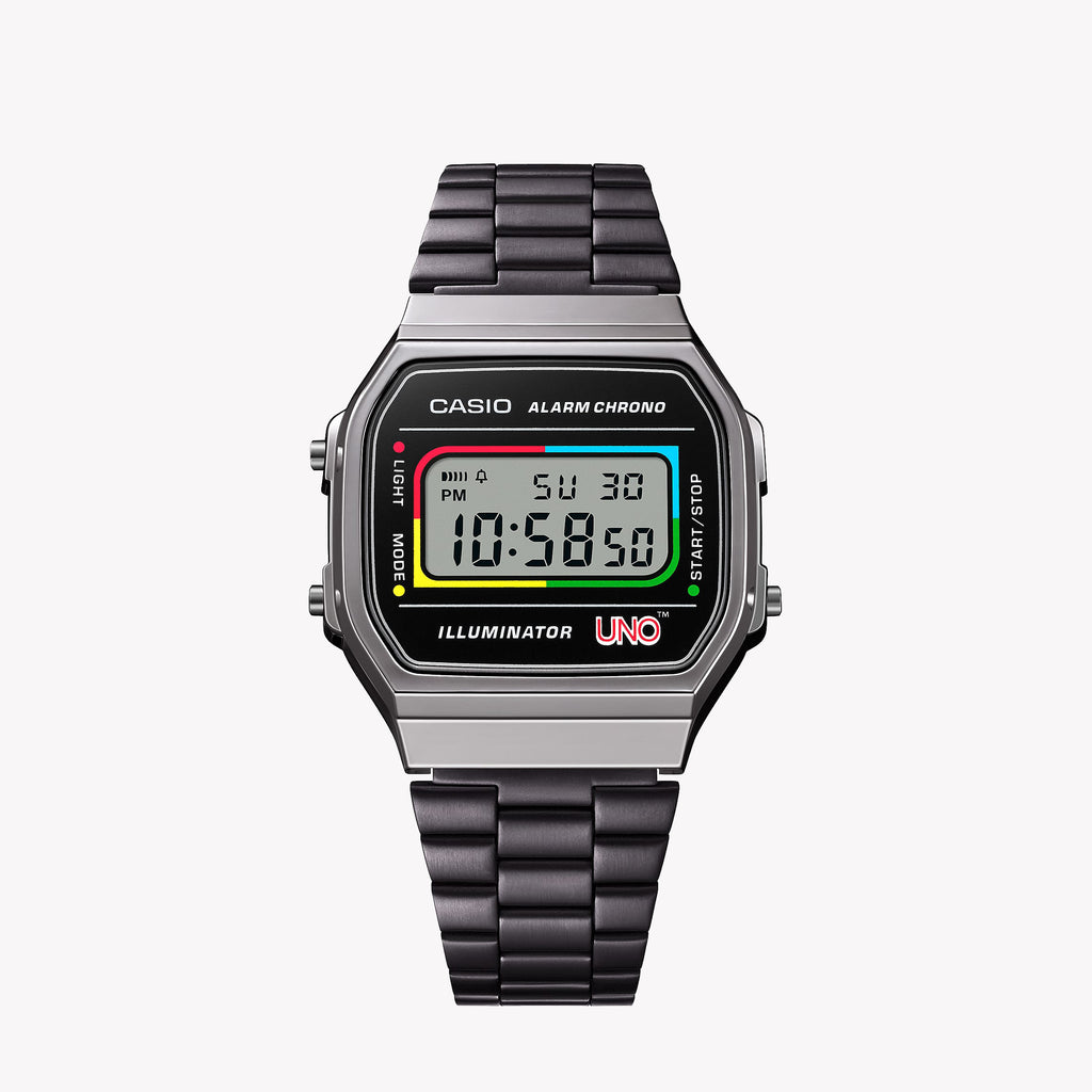 CASIO A168WEUC-1ADR ELEGANT ADVENTURER - STYLISH DIGITAL TIMEPIECE WITH GRAY RESIN CASE-i-Watch-6