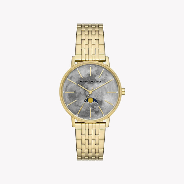 Armani Exchange Women's Gold Watch, Grey Dial | Ax5586