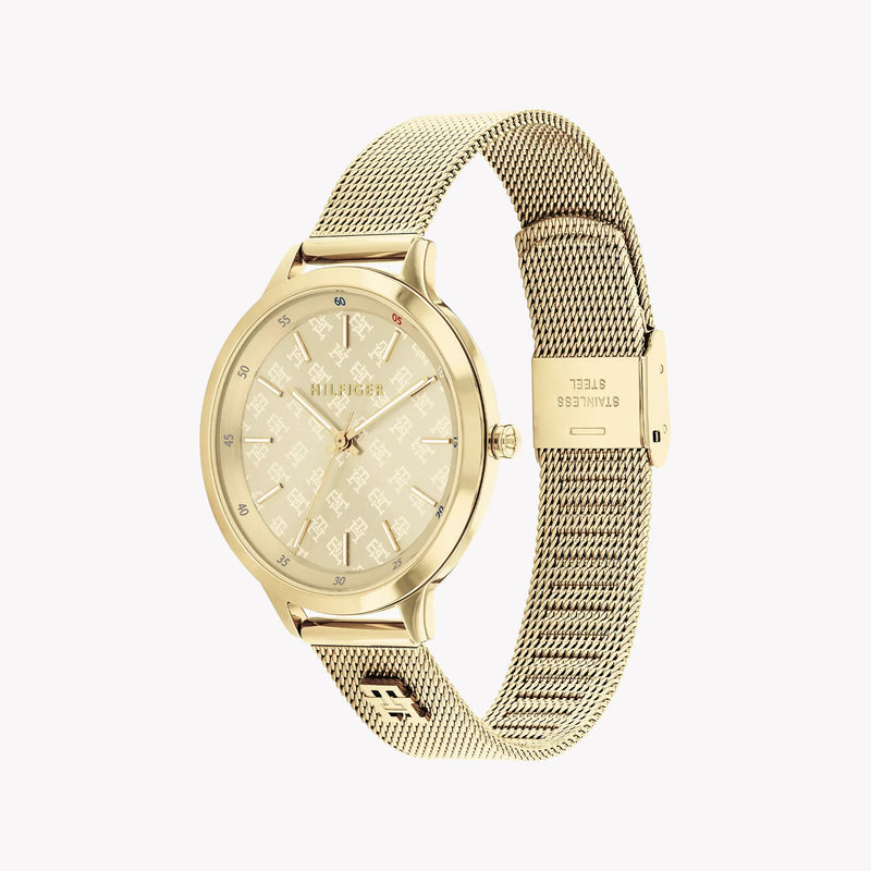 Tommy Hilfiger Women's Gold Watch, Gold Dial | Mod. Iris 1685270 by i-watch