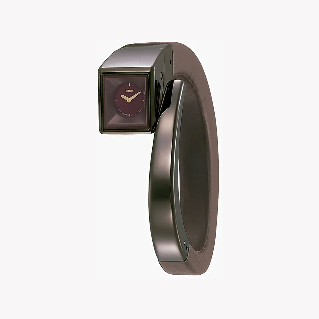 Seiko SZY555 Men's Watch - Elegant Brown Steel & Leather Band-i-Watch