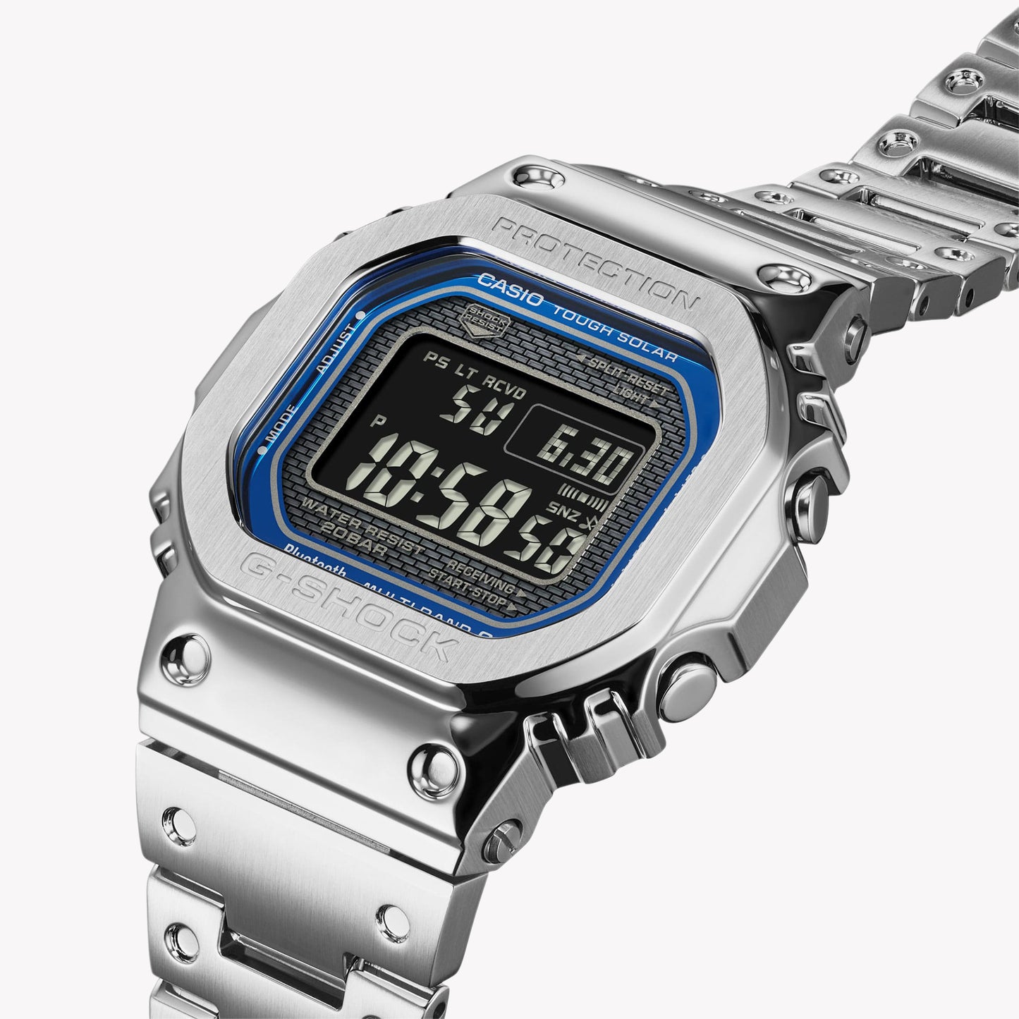 Casio GMW-B5000D-2 FULL METAL Silver Men's Watch