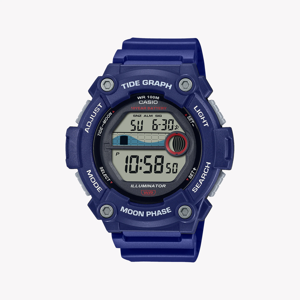 Casio Men's Blue Resin Watch, Sporty Style | Ws-1300h-2avdf by i-watch