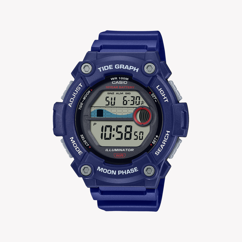 CASIO WS-1300H-2AVDF ADVENTURE READY - MEN'S SPORTY BLUE RESIN WATCH WITH MULTIFUNCTIONAL CAPABILITIES