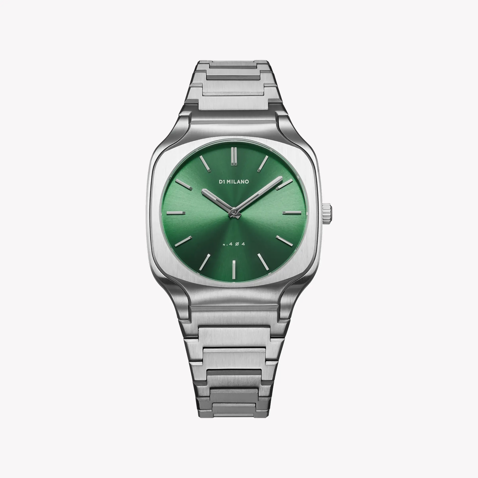 D1 MILANO Men's Silver Stainless Steel, Dark Green Dial | D1-SQBJ06 by i-watch