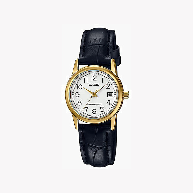 Casio Women's Gold Watch, White Dial | Ltp-V002gl-7b2 by i-watch