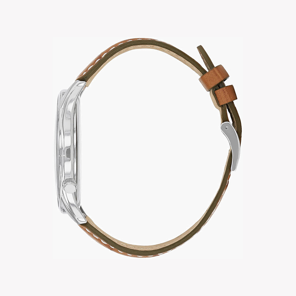 CITIZEN AO3030-08E TIMELESS EXPLORER - MEN'S DUAL TIME WATCH IN STAINLESS STEEL & CALF LEATHER-i-Watch-3