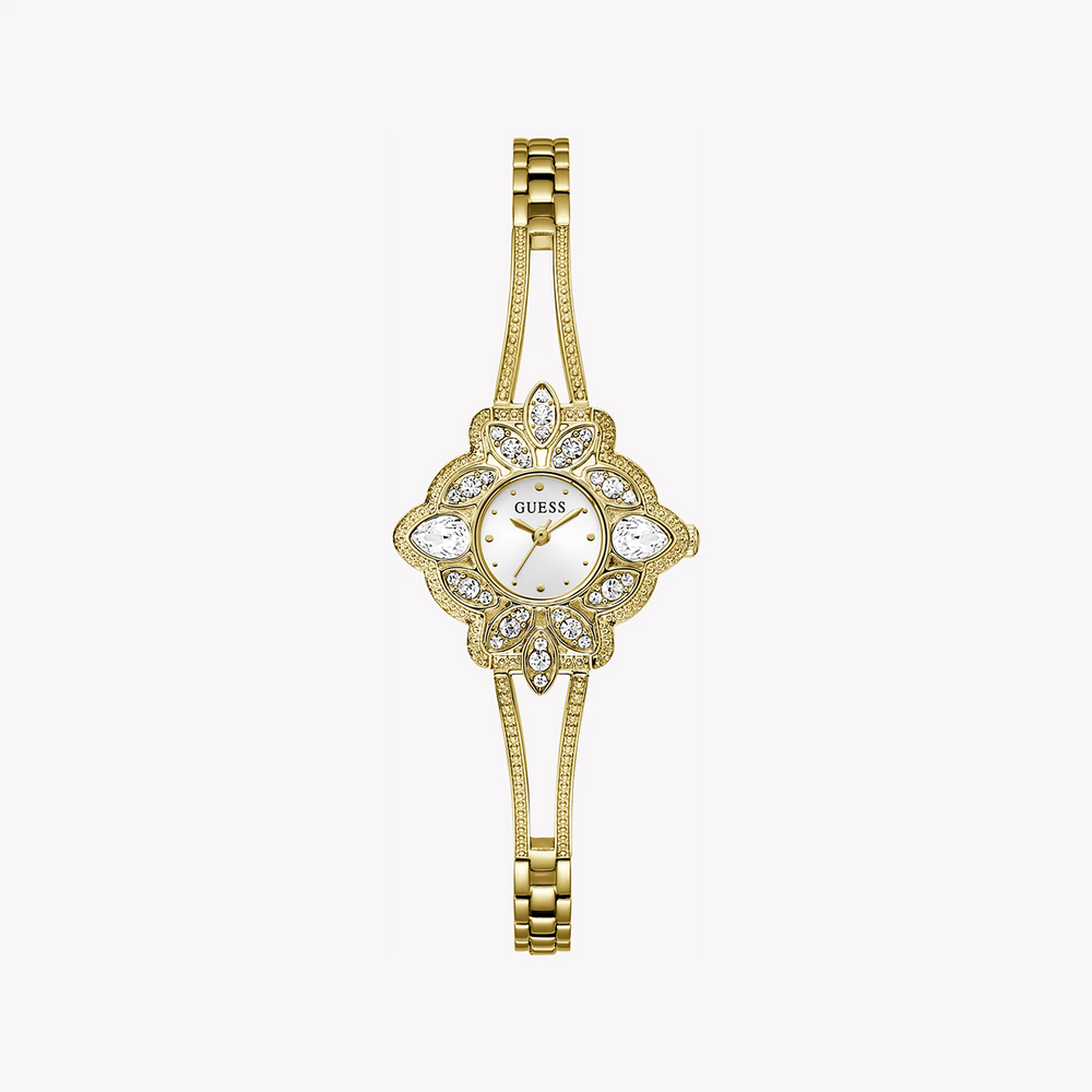 Guess Women's Gold Watch, White Dial | Gw0681l2 by i-watch