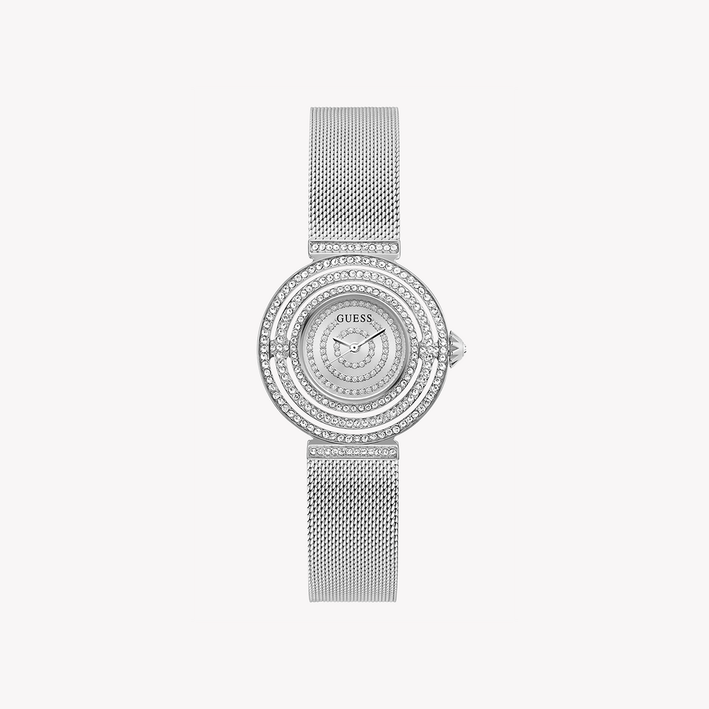 GUESS GW0550L1 - ELEGANT SILVER SENSATION - Chic Women's Watch with Stainless Steel Band