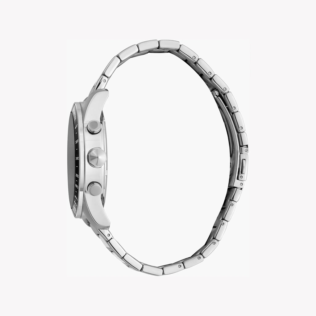 JUST CAVALLI JC1G204M0055 MEN'S ELEGANCE - SILVER STAINLESS STEEL & BLACK DIAL TIMEPIECE-i-Watch-2