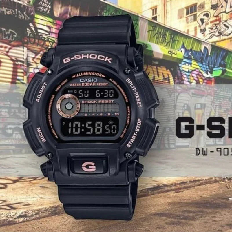 Casio G-Shock Dw-9052gbx-1a9dr - Rugged Edge Men's Watch With Black Resin & Digital Dial by i-watch