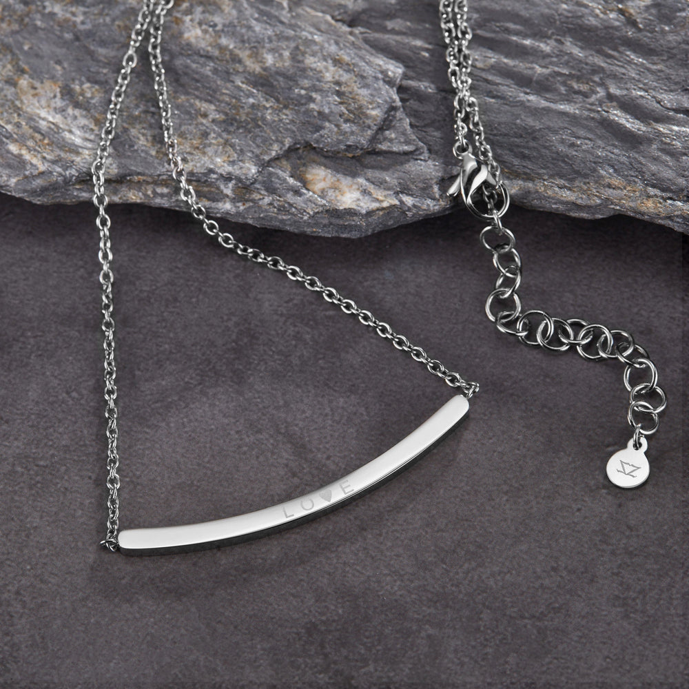 Zink Women's Necklace - Silver Stainless Steel | Zfnl001s by i-watch