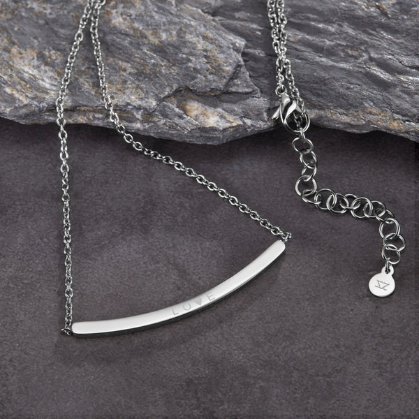 Zink Women's Necklace - Silver Stainless Steel | Zfnl001s