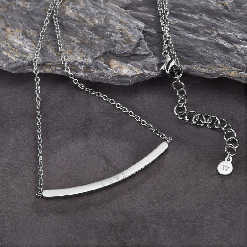 Zink Women's Necklace - Silver Stainless Steel | Zfnl001s by i-watch