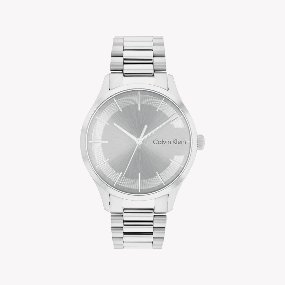 Ck Calvin Klein Men's Silver Stainless Steel Watch, Silver Dial | K2g2g1z6 by i-watch