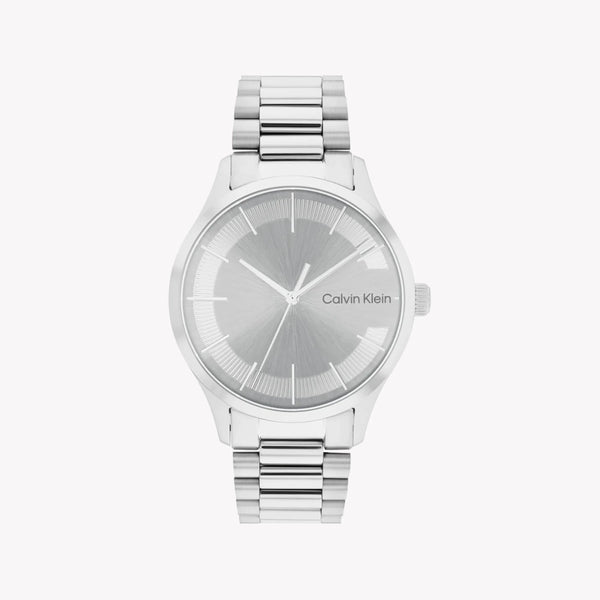 Ck Calvin Klein Men's Silver Stainless Steel Watch, Silver Dial | K2g2g1z6 by i-watch